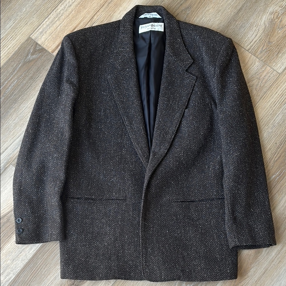 Yves Saint Laurent YSL Brown Sport Coat - Size 40R - Menswear - Hong Kong